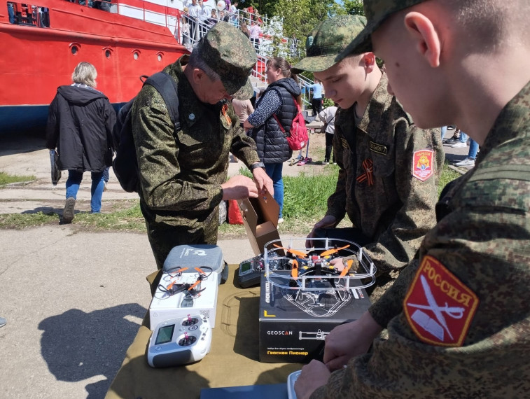 Интерактивная площадка в Парке Победы.